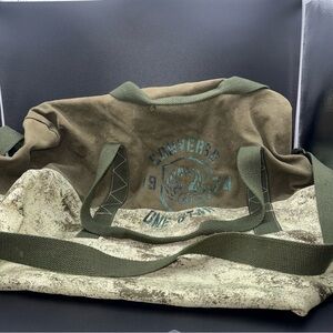 Converse Onestar 1974 XL Olive Green Duffle Bag Preowned